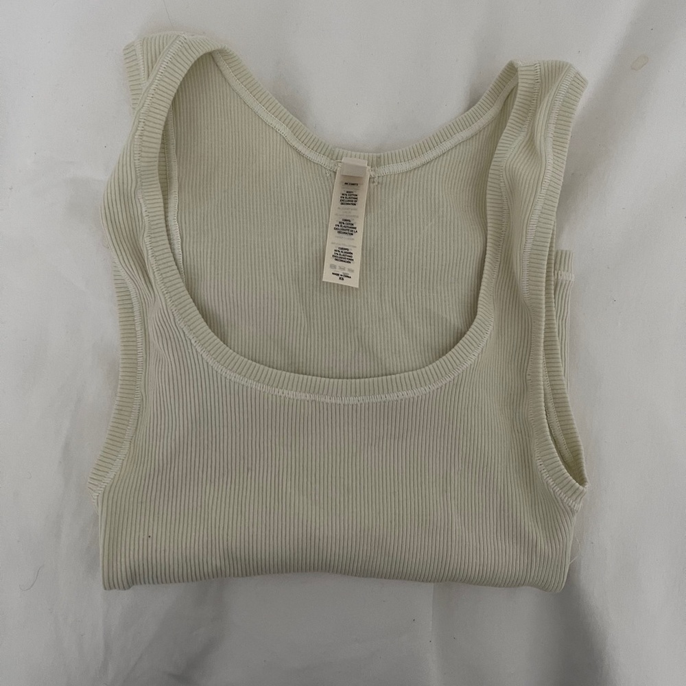skims cotton ribbed tank. new without tags